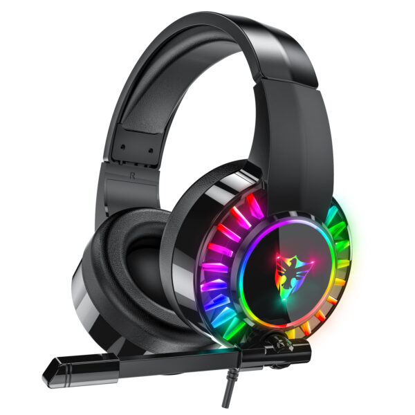 5.1 USB gaming headphones for laptop 50mm drivers omni directional mic bass surround sound G505