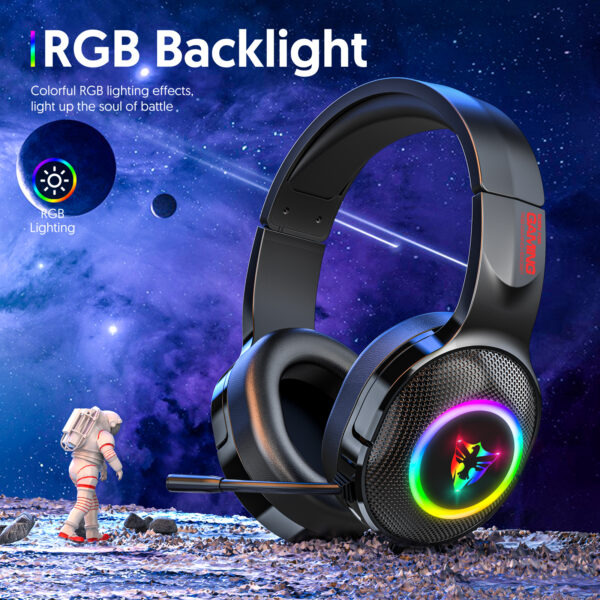7.1 USB gaming headset, RGB gaming headphone with long microphone G805