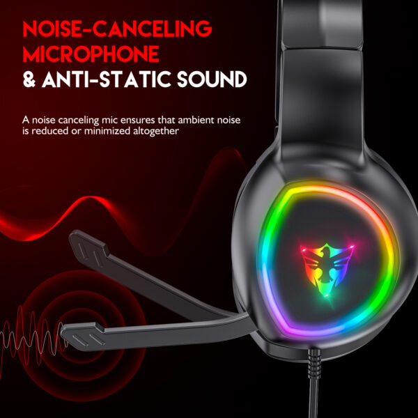 5.1 USB gaming headphones for laptop 50mm drivers omni directional mic bass surround sound G502 - 图片 3
