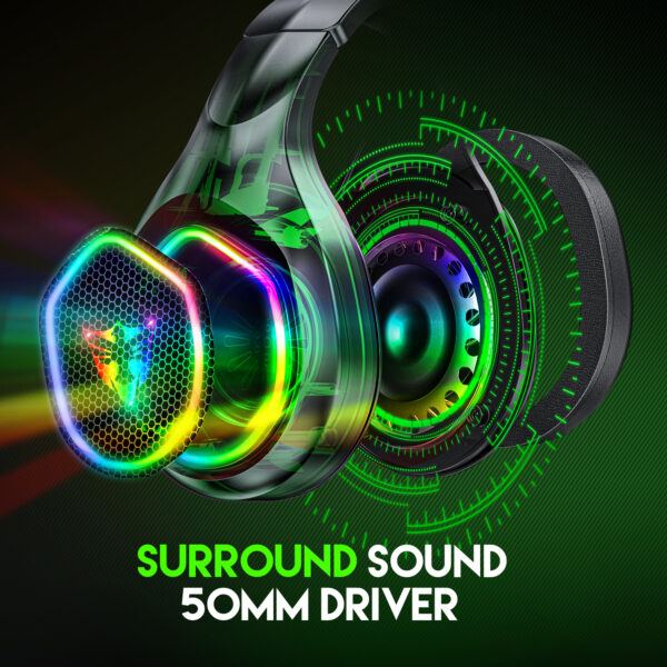 5.1 USB gaming headphones for laptop 50mm drivers omni directional mic bass surround sound G503 - 图片 3