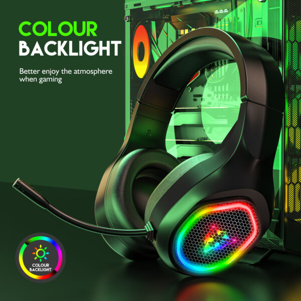 5.1 USB gaming headphones for laptop 50mm drivers omni directional mic bass surround sound G503 - 图片 4