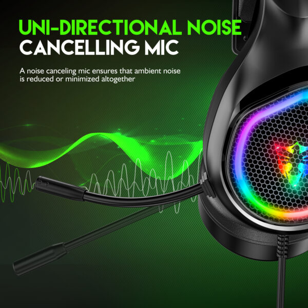 5.1 USB gaming headphones for laptop 50mm drivers omni directional mic bass surround sound G503 - 图片 5