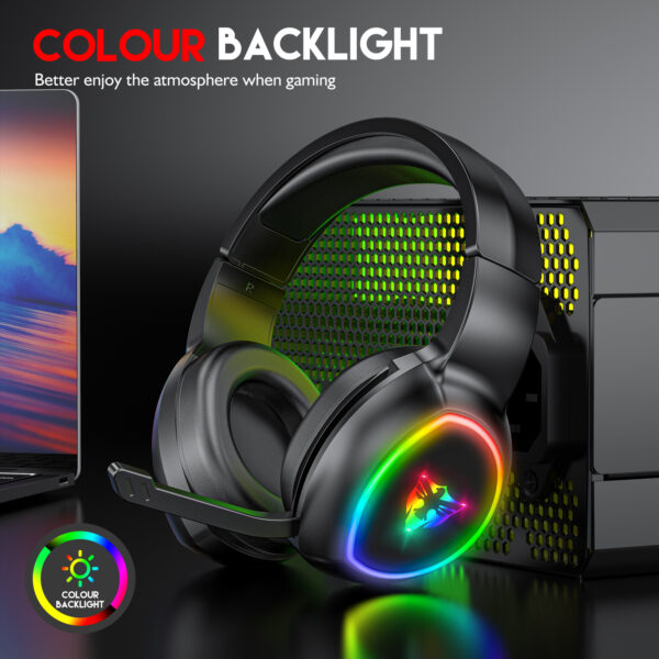 5.1 USB gaming headphones for laptop 50mm drivers omni directional mic bass surround sound G502 - 图片 7
