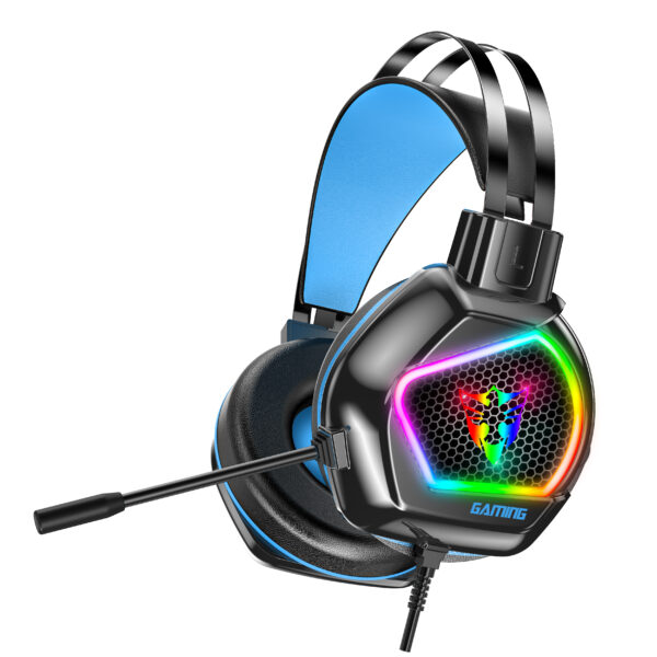 5.1 USB Wholesale RGB gaming headsets with noise cancellation mic for gaming 3.5mm*USB plug wired headphone G601 - 图片 2