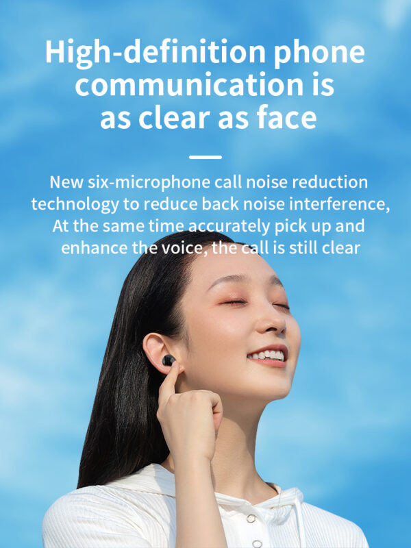 2023 Newly Private ENC Noise-cancelling TWS Wireless Bluetooth Earphone with Dual Mic&Charge Case for Cellphones Model: H19 - 图片 5